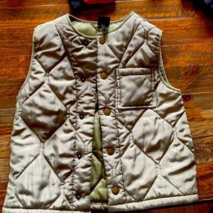 Girls vest like new barley worn sage green color